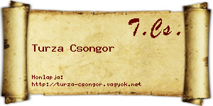 Turza Csongor névjegykártya