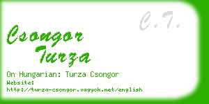 csongor turza business card